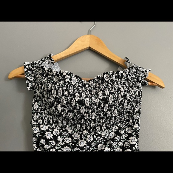 Xhilaration | Smocked Off the Shoulder One Piece - Picture 16 of 16